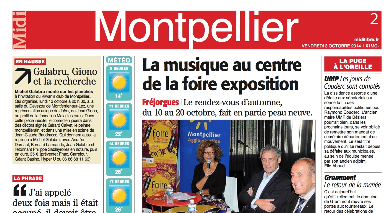 Premiere annonce galabru midi libre